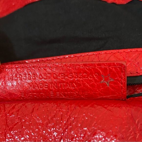 BALENCIAGA Agneau Locker Arena Backpack Red/ dust bag, Great cond. minor flaws - Picture 8 of 13